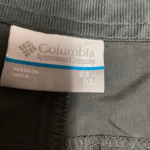 Mens Columbia Big And Tall Ridge Cargo Shorts With Belt - Charcoal - 52- NWT - Picture 6 of 9